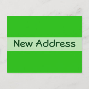 Postal De Anuncios nueva dirección verde