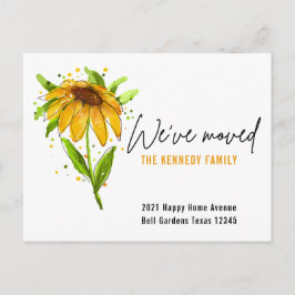 Postal De Anuncios Nueva floral acuática amarilla en casa que hemos m