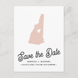 Postal De Anuncios NUEVA HAMPSHIRE Estado Boda de destino CUALQUIER C