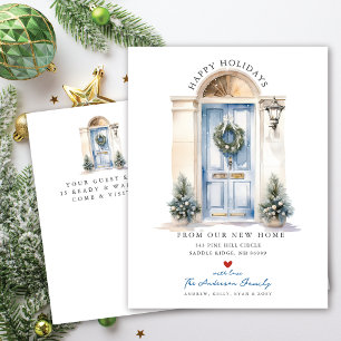 Postal De Anuncios Nueva puerta de entrada de la casa en movimiento