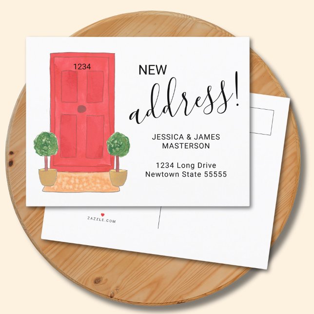 Postal De Anuncios Nueva puerta roja de dirección (Subido por el creador)