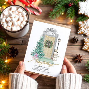 Postal De Anuncios Nuevo hogar - Felices vacaciones Navidades Puerta 