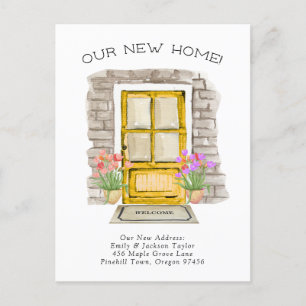 Postal De Anuncios Nuevo Hogar - Monada Nueva Dirección Puerta de Acu