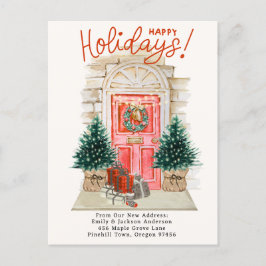 Postal De Anuncios Nuevo hogar - Navidades de vacaciones Puerta de de