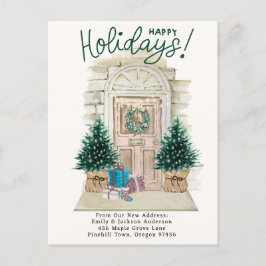 Postal De Anuncios Nuevo hogar - Navidades de vacaciones Puerta de de