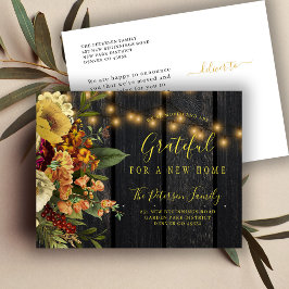 Postal De Anuncios Nuevo hogar para las vacaciones Día de Acción de G