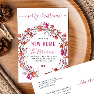 Postal De Anuncios Nuevo hogar para Navidades vacaciones modernas en
