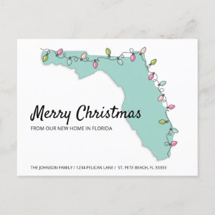Postal De Anuncios Nuevo Mapa de Luces Navideñas Móviles de Florida H