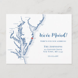 Postal De Anuncios Nuevo mapa de Maryland en el Océano Índico