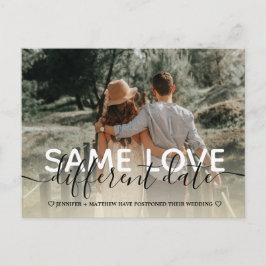Postal De Anuncios Nuevo plan boda de tipografía moderna cambiar la f
