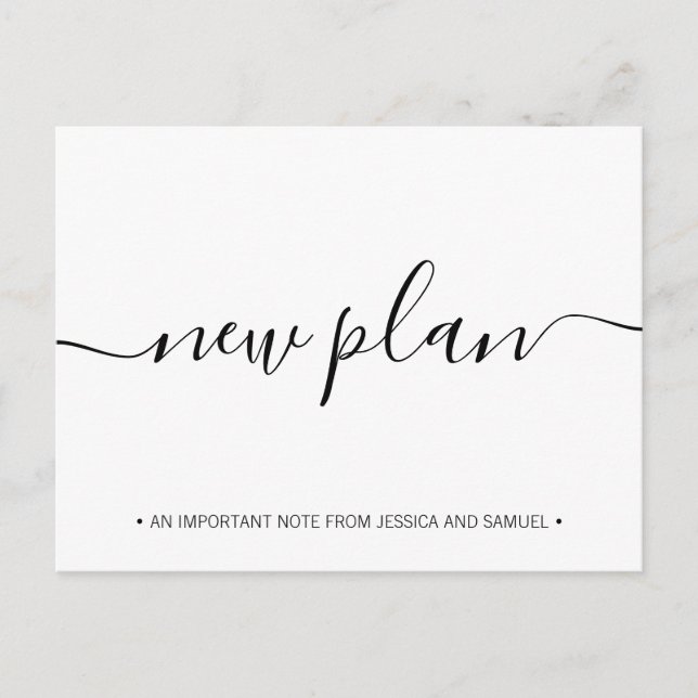 Postal De Anuncios Nuevo Plan  Distanciamiento Social Guarda la Fecha (Anverso)