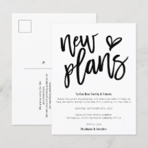 Nuevos planes de boda guardan fecha guión elegante