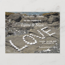 Postal De Anuncios Ocean Beach Scene Save the Date
