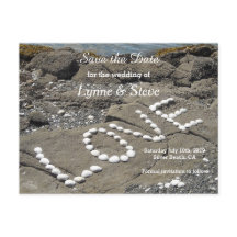 Ocean Beach Scene Save the Date