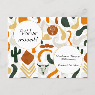 Postal De Anuncios Oeste, desierto, boho vaquero, cambio de dirección