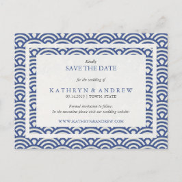 Postal De Anuncios Olas japonesas de Seigaiha Salvan La Fecha Sin Fot