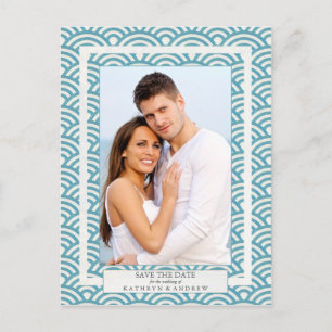 Postal De Anuncios Olas japonesas de Seigaiha Salvan La Fotografía De