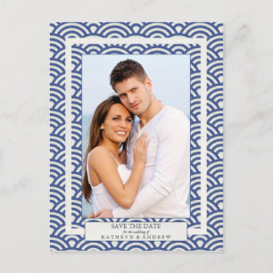 Postal De Anuncios Olas japonesas de Seigaiha Salvan La Fotografía De