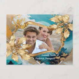 Postal De Anuncios Olas y paisajes asiáticos orientales artísticos