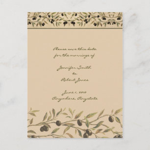 Postal De Anuncios Olive Branch Tuscan Save the Date