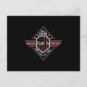 Postal De Anuncios Only Our Individual Faith In Freedom