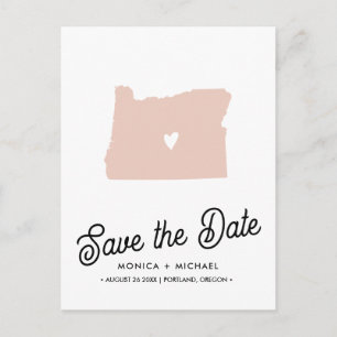 Postal De Anuncios OREGON State Destination Wedding CUALQUIER COLOR