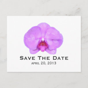 Postal De Anuncios Orquídea Inspirada En Las Colores De Agua Guardar