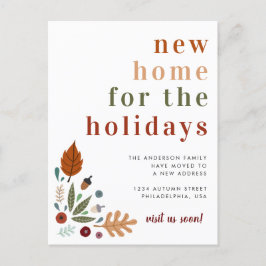 Postal De Anuncios Otoño moderno Día de Acción de Gracias en marcha