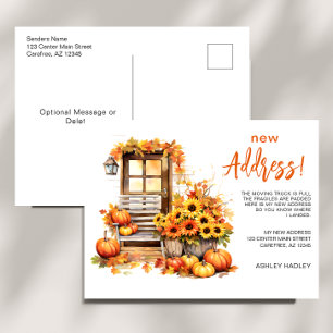 Postal De Anuncios Otoño Nuevo movimiento de dirección