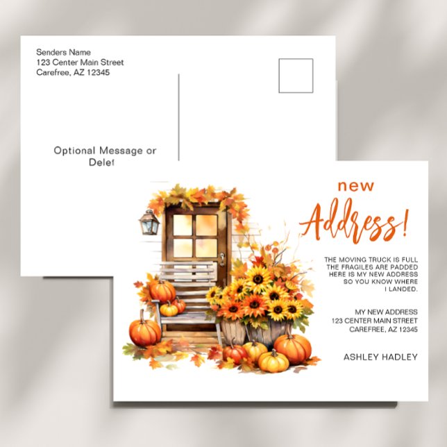 Postal De Anuncios Otoño Nuevo movimiento de dirección (Subido por el creador)