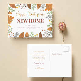 Postal De Anuncios Otoño otoño feliz día de gracias desde nuestro nue