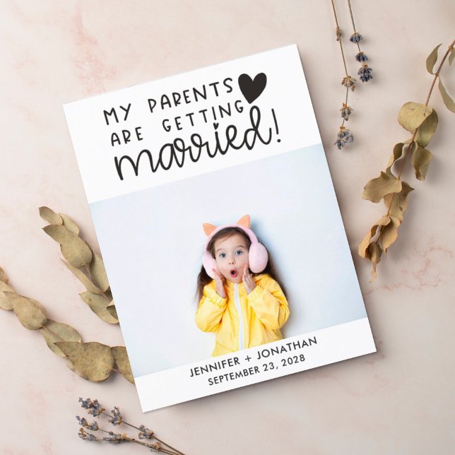 Postal De Anuncios Padres contrayendo matrimonio foto del niño guarda (Subido por el creador)