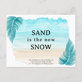 Postal De Anuncios Palm Leaves Beach Sand es la Nueva Nieve en Movimi