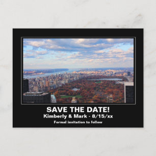 Postal De Anuncios Panorama de NYC Central Park desde arriba - Guarda