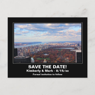 Postal De Anuncios Panorama de NYC Central Park desde arriba - Guarda