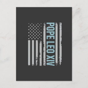 Postal De Anuncios Papa americano León Iglesia Católica Fe Cristiana 