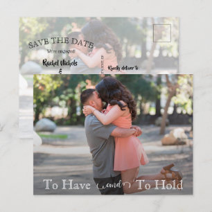 Postal De Anuncios Para Tener y Mantener Texto Sencillo de Boda Guard