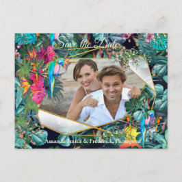 Postal De Anuncios Paraíso de Flora Tropical y Pájaros