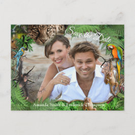 Postal De Anuncios Paraíso y Aves de Flora Tropical