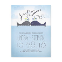 Pareja de ballenas románticas salva la fecha