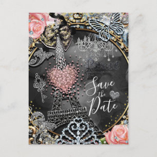 Postal De Anuncios París Brillo Glamour Destello Francia Guarda la Fe