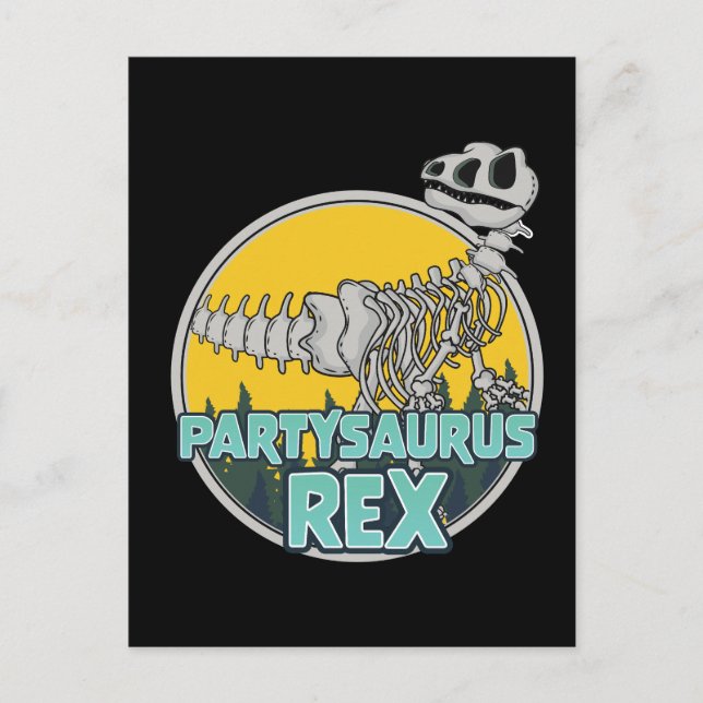 Postal De Anuncios Partysaurus Rex (Anverso)