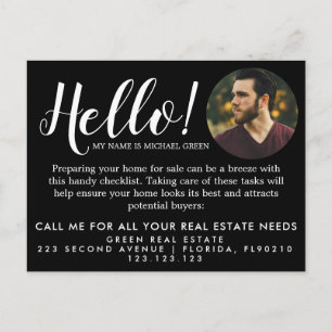 Postal De Anuncios Pasos para vender una casa lista de verificación d