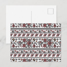 Postal De Anuncios Patrón floral botánico Cottagecore
