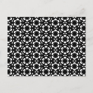 Postal De Anuncios Patrones blanco y negro   Cambio de dirección