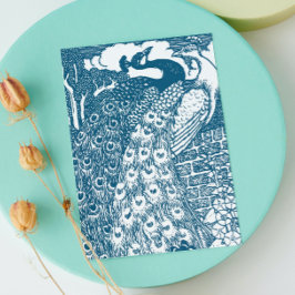 Postal De Anuncios Pavo real guardar la fecha