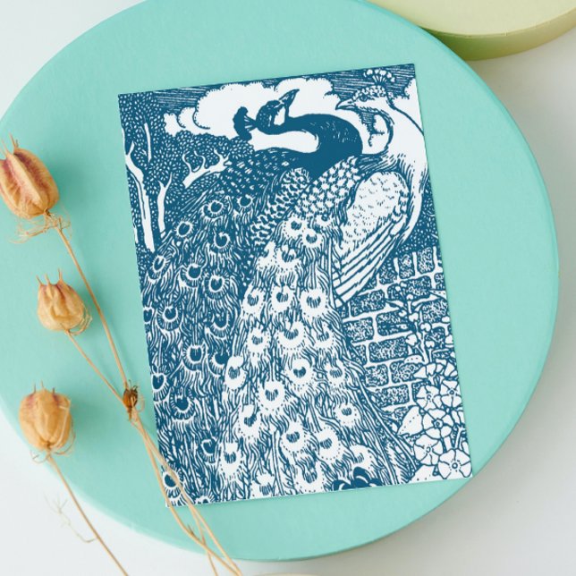 Postal De Anuncios Pavo real guardar la fecha (Subido por el creador)