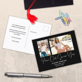 Postal De Anuncios Paz 2 Foto Escritura 2022 Graduación Negro