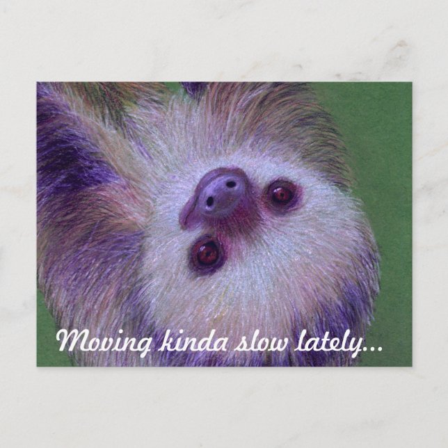 Postal De Anuncios Perezoso (Anverso)