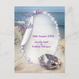 Postal De Anuncios Perlas de Nacar Fusionadas como Remolinos Líquidos